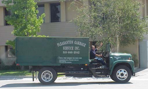 1965 Pleasanton Garbage side loader garbage truck